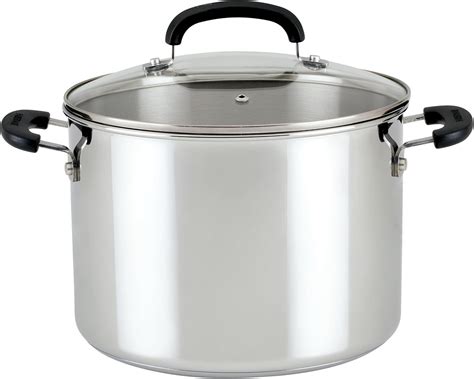 stainless steel pot on glass cooktop